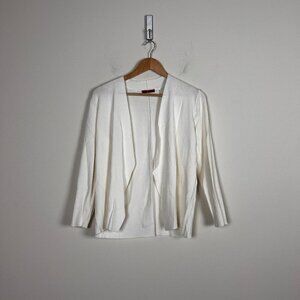 2/$20 Red White Open Front Cardigan L